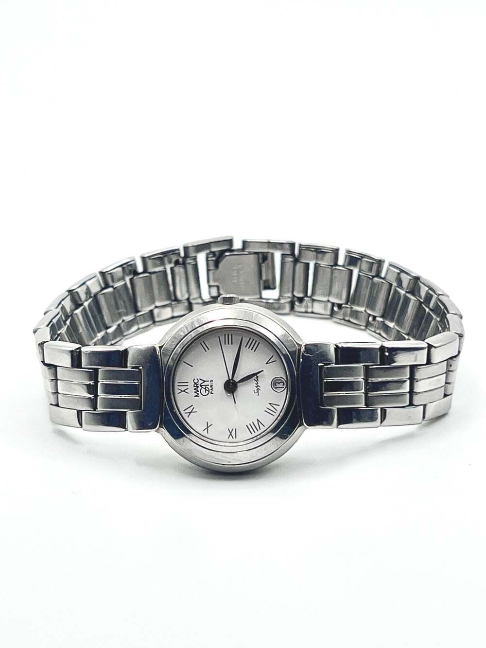 Marc Gay Paris Women's Watch Stainless Steel Analog Quartz with Date Display